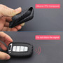 2009-2015 Hyundai Elantra Genesis Veloster Leather Silicone Car Key Case Cover With Buckle Generic