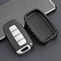 2009-2015 Kia Forte Soul Sportage Leather Silicone Car Key Case Cover With Buckle Generic