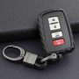 2012-2019 Toyota Highlander Corolla RAV4 Avalon Camry Leather Silicone Car Key Case Cover With Buckle Generic