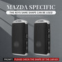 Aluminum Alloy TPU Silvery Car Key Case Cover With Buckle For Mazda CX-4 CX-5