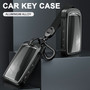 Aluminum Alloy TPU Silvery Car Key Case Cover With Buckle For Mazda CX-4 CX-5