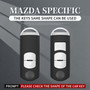 Aluminum Alloy TPU Silver Car Key Case Cover With Buckle For Mazda CX-4 CX-5