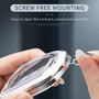 Aluminum Alloy TPU Black Car Key Case Cover With Buckle For Cadillac