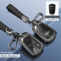 Aluminum Alloy TPU BLK Car Key Case Cover With Buckle For Cadillac