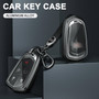 Aluminum Alloy TPU BLK Car Key Case Cover With Buckle For Cadillac