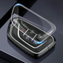 Aluminum Alloy TPU BLK Car Key Case Cover With Buckle For Cadillac
