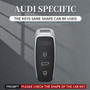 Aluminum Alloy TPU Silver Car Key Case Cover With Buckle For Audi A6l A4l A3