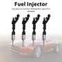 4Pcs Fuel Injector For Land Rover LR4 Range Rover Jaguar XF XJ 0261500298