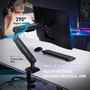 Gaming Monitor Arm 32inch Desktop Computer Monitor Stand RGB Light Monitor Stand