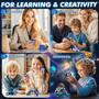 2 In 1 Earth Style Star Cube Magic Cube Set For Kid And Adult Toy Ages 8-12