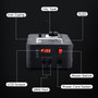 1500W 3In1 LED Light Smoke Fog Machine Stage Fogger DJ Spray Smoke Stage Effect