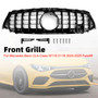 Black Front Bumper Grille Grill Fit Mercedes CLA-Class W118 C118 2024-2025