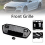 Front Bumper Grille Grill Fit Audi A7 C8 S7 2019-2024 W/ACC Black