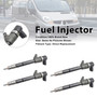 4Pcs Fuel Injector For Renault Trafic II For Opel Vivaro 2.0L 0445110338
