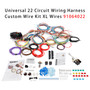 Universal 22 Circuit Wiring Harness Custom Wire Kit Xl Wires 91064022