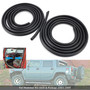 2Pcs Front/Rear Door Rubber Seal Weatherstrip For Hummer H2 2003-2009
