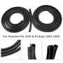 2Pcs Front/Rear Door Rubber Seal Weatherstrip For Hummer H2 2003-2009