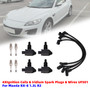 4*Ignition Coils & Iridium Spark Plugs & Wires UF501 For Mazda RX-8 1.3L R2