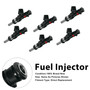 6Pcs Fuel Injector For Porsche 911 997 3.6 GT2 RS 2010-2011 0280158123