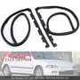 2PCS Front Door Sub Seal Rubber Set For Honda Civic 2Dr 3Dr 1992-1995 Eg6 Eg4