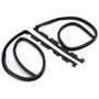 2PCS Front Door Sub Seal Rubber Set For Honda Civic 2Dr 3Dr 1992-1995 Eg6 Eg4