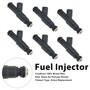 6Pcs Fuel Injector For Jeep Cherokee 1999-2000 TJ L4 1999-2002 0280156048