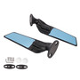 Black Wing Fin Rearview Mirrors For Honda CBR600F 2011-2014 CBR650R 2019-2023