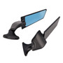 Black Wing Fin Rearview Mirrors For Honda CBR600F 2011-2014 CBR650R 2019-2023