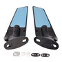 Black Wing Fin Rearview Mirrors For Honda CBR600F 2011-2014 CBR650R 2019-2023
