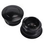 Black Pop-Up Gas Cap Set Vented For Softail Dyna Road King FXR 1982-2010