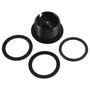 Black Pop-Up Gas Cap Set Vented For Softail Dyna Road King FXR 1982-2010