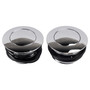 Chrome Pop-Up Gas Cap Set Vented For Softail Dyna Road King FXR 1982-2010