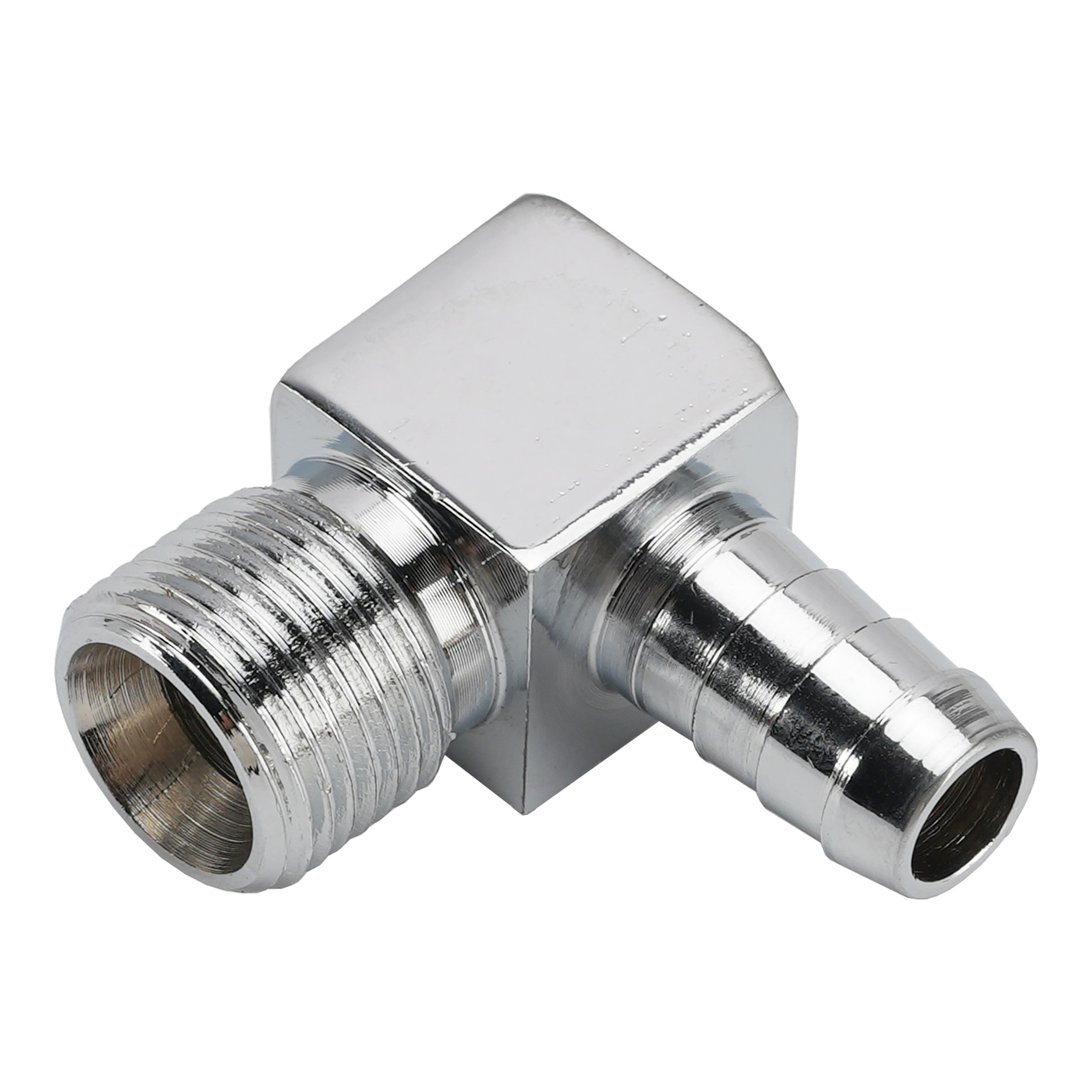 5946 Chrome 90 Degree Fuel Fitting