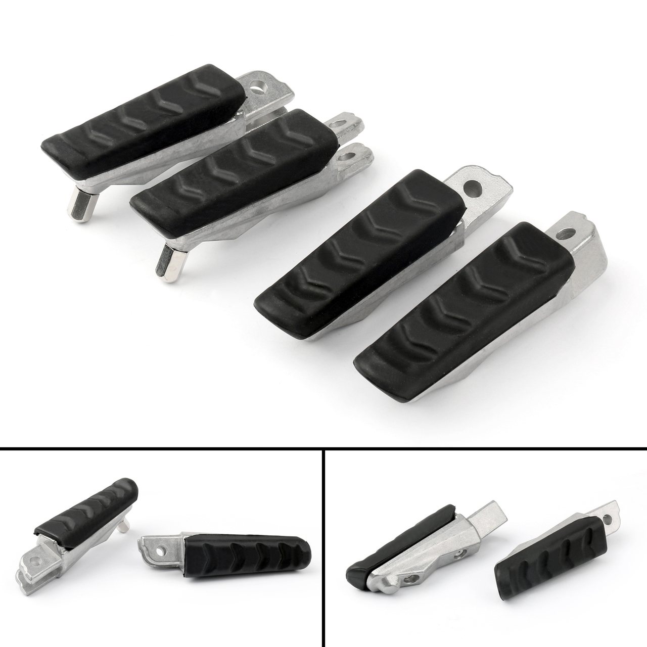Front & Rear Footrest Pedals Foot Pegs For BMW F800GT (11-13) F800S (04-08) F800ST (04-12) Generic