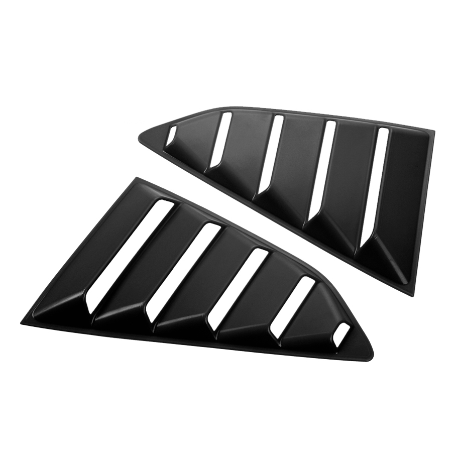 ABS Side Window Louver Cover Scoop Black Fit For Chevrolet Camaro (2017+) Black