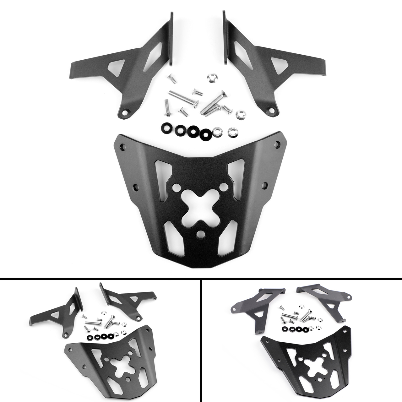 Luggage Rack Bracket Carrier Plate For Kawasaki ER-6N ER-6F 12-16 Black Generic