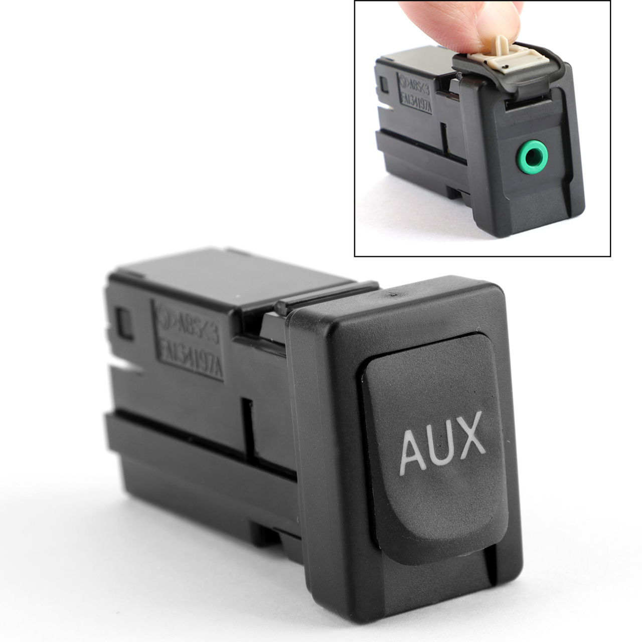 Auxiliary Aux Stereo Adaptor 86190-02010 For Toyota Avalon 07-11 Corolla 09-13 Highlander 10-11 RAV4 09-12 Black Generic