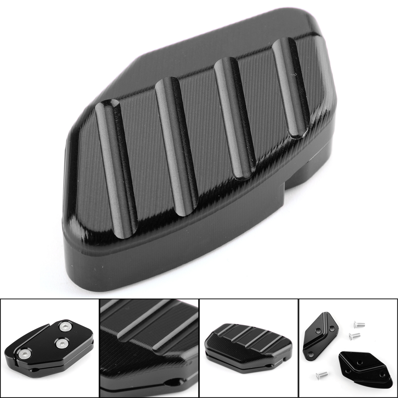 Foot Side Stand Extension Pad Plate Support For Yamaha XMAX125 XMAX300 XMAX250 XMAX400 2017-2018 Black Generic