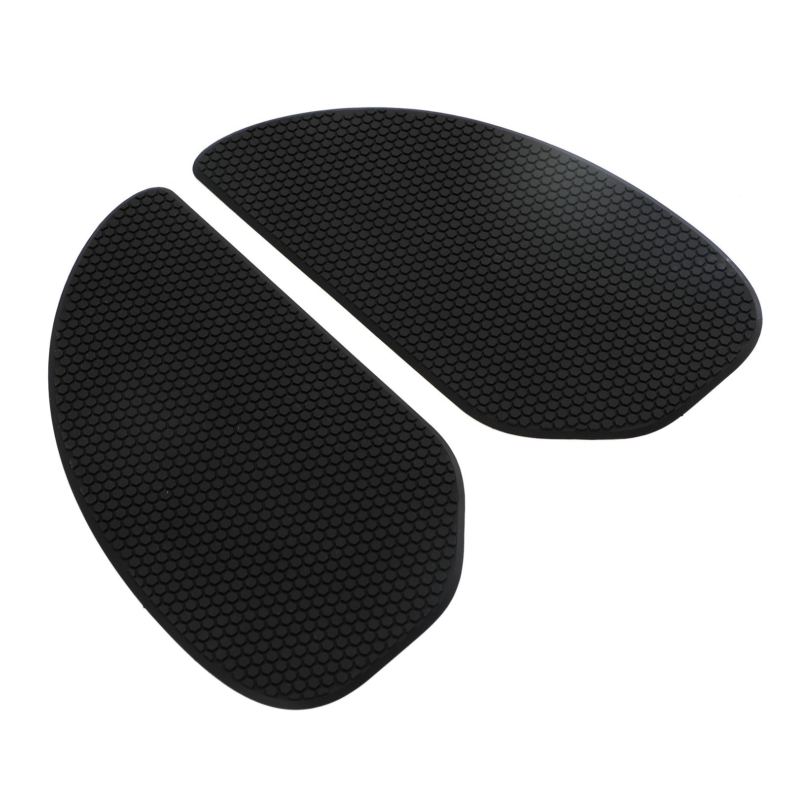 Retro Tank Traction Pad Side Gas Knee Grip Protector For Cafe Racer Custom Bobber BLK Generic
