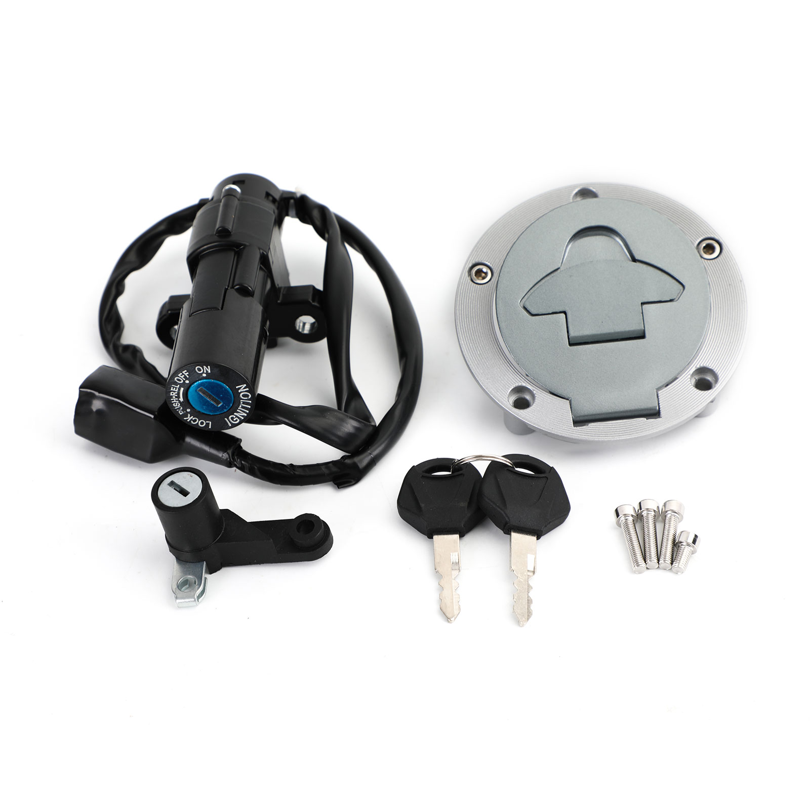 Ignition Switch Toolbox Fuel Gas Cap Seat Lock Set Keys For Yamaha YZF R25 2015-2019 YZF R3 (RH07) 2015-2018 YZF R3 (RH12) 2019 Generic