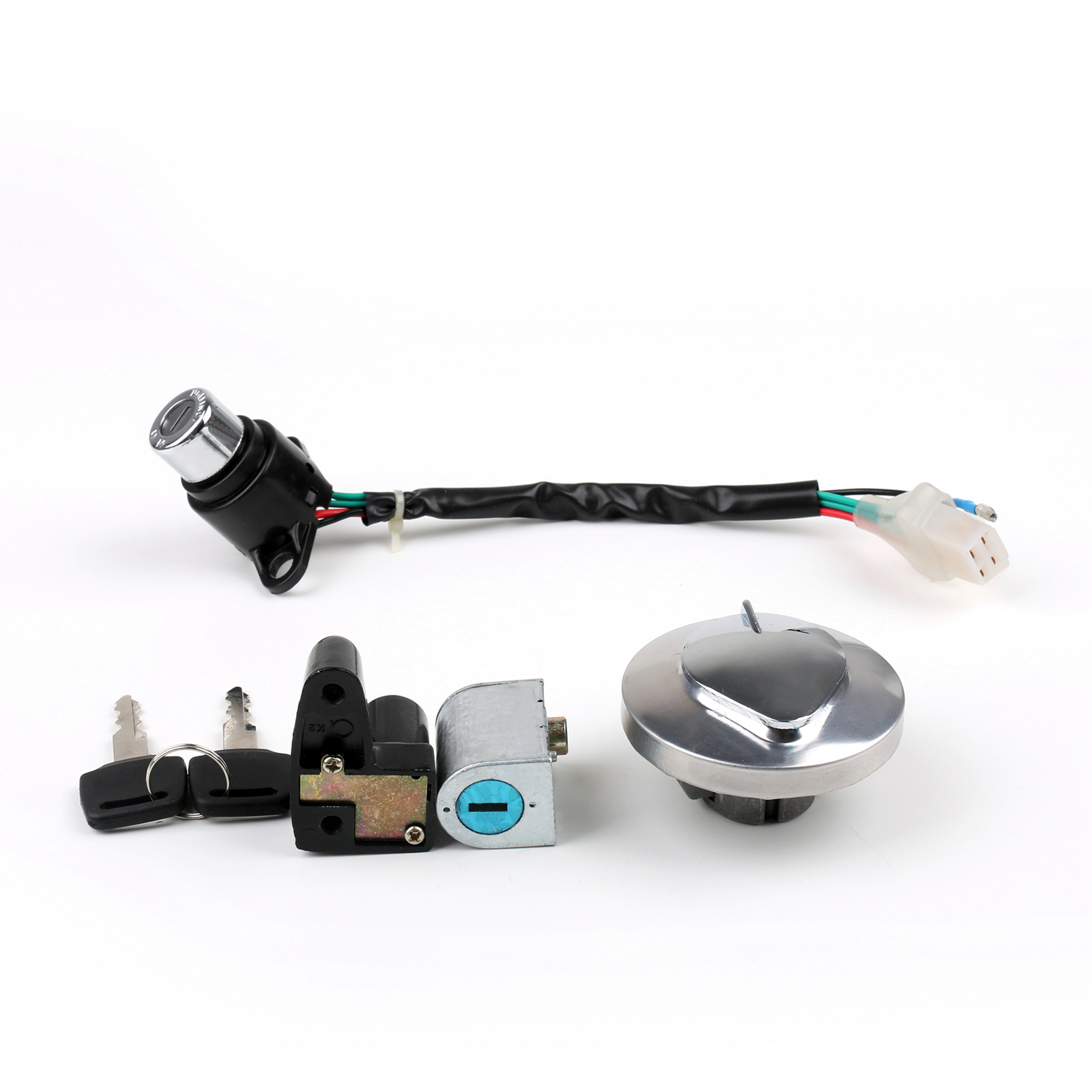 Ignition Switch Lock ; Fuel Gas Cap Key Set Fit For Honda CMX250 (REBEL)1985-2014 CA125 1995-1999 Generic