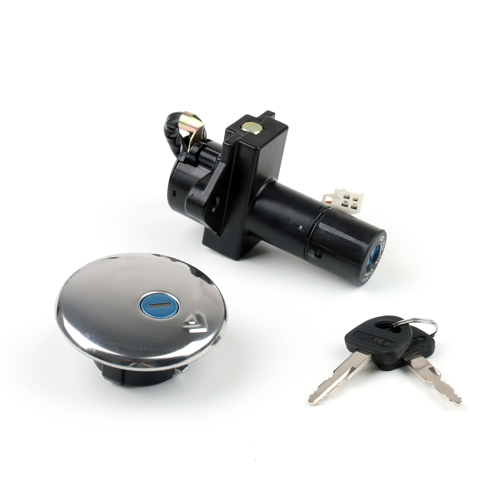 Ignition Switch Lock ; Fuel Gas Cap Key Set Fit For Suzuki GN250 1985-2001 Generic