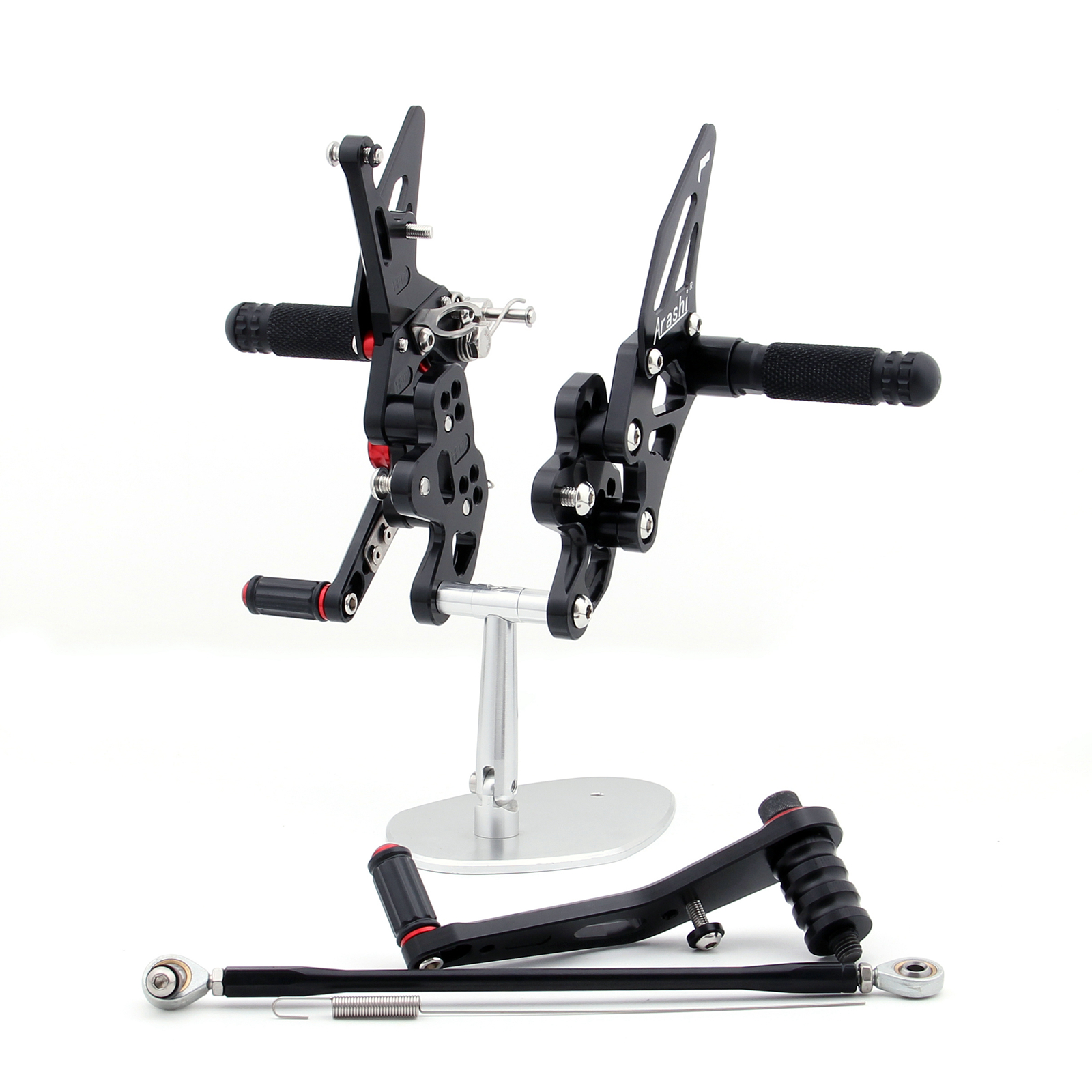 Adjustable CNC Rider Rear Set Rearsets Footrest Foot Rest Pegs Fit For Suzuki GSXR 600/750 2006-2010 BLK Generic