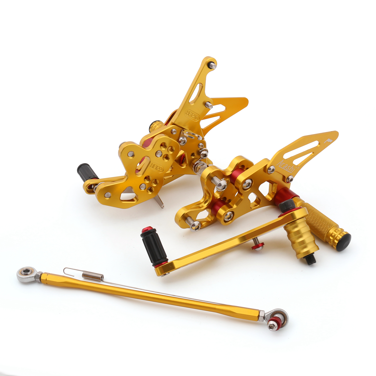 Adjustable CNC Rider Rear Set Rearsets Footrest Foot Rest Pegs Fit For Suzuki GSX-R 600 750 2011-2019 GOLD Generic