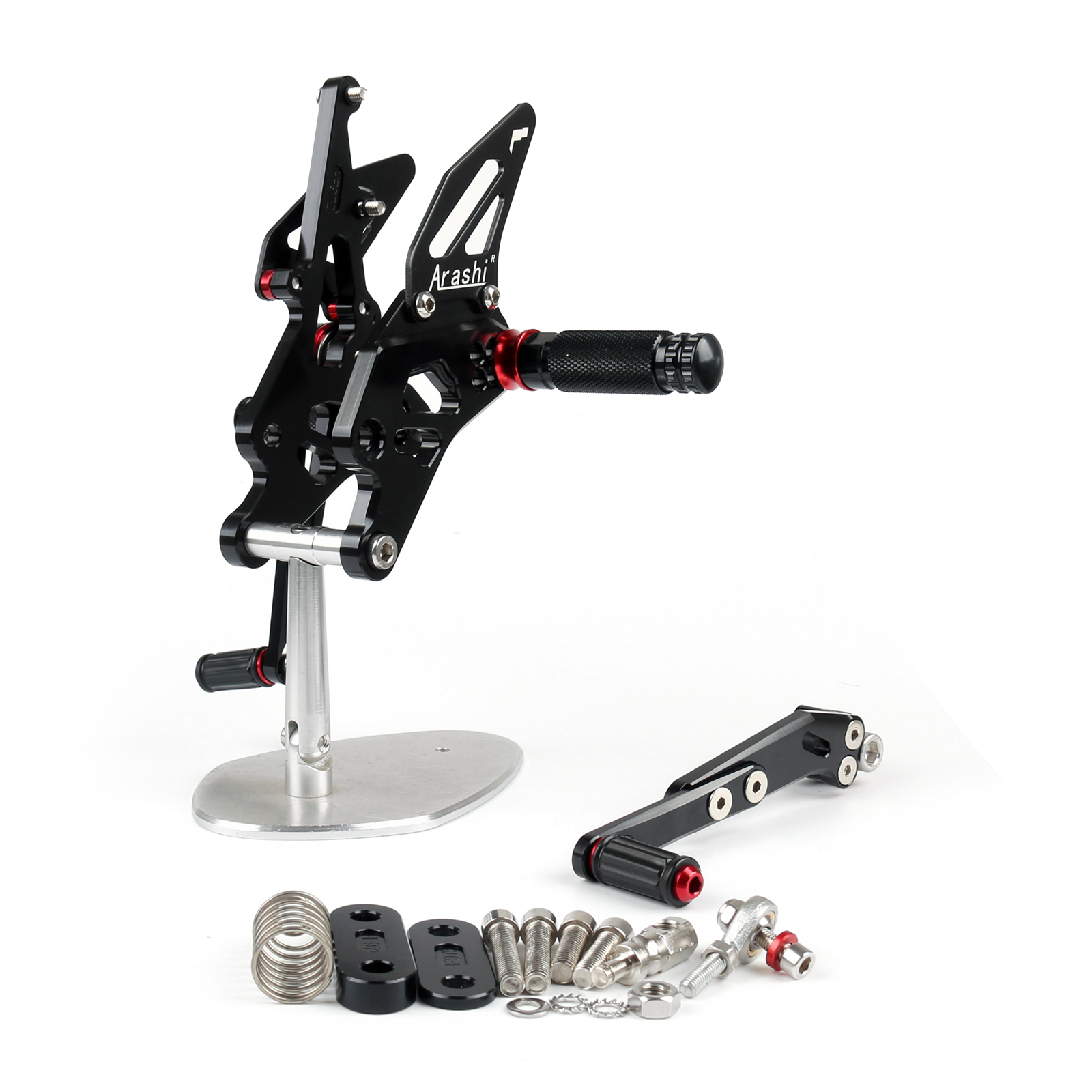 CNC Adjustable Rearset Foot Rest Peg Rear Set Fit For Suzuki GSXR1000 2009-2016 BLK Generic