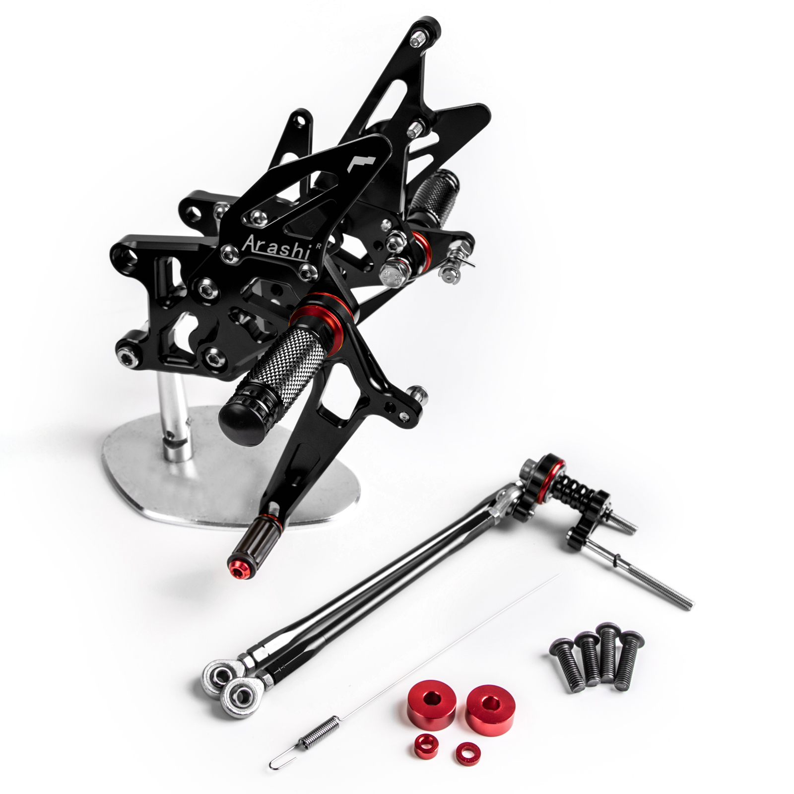 Adjustable CNC Rider Rear Set Rearsets Footrest Foot Rest Pegs Fit For Honda CBR600RR ABS 2009-2015 BLK Generic