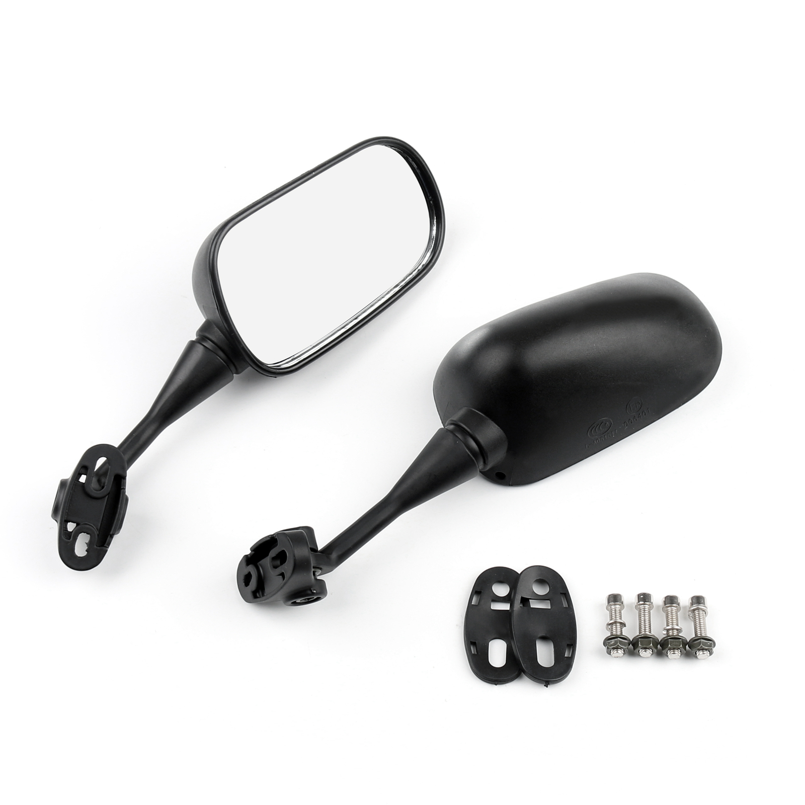 Pair Motorcycle Rear view Mirrors Fit For Honda VTR1000 CBR600 CBR600F4i Generic