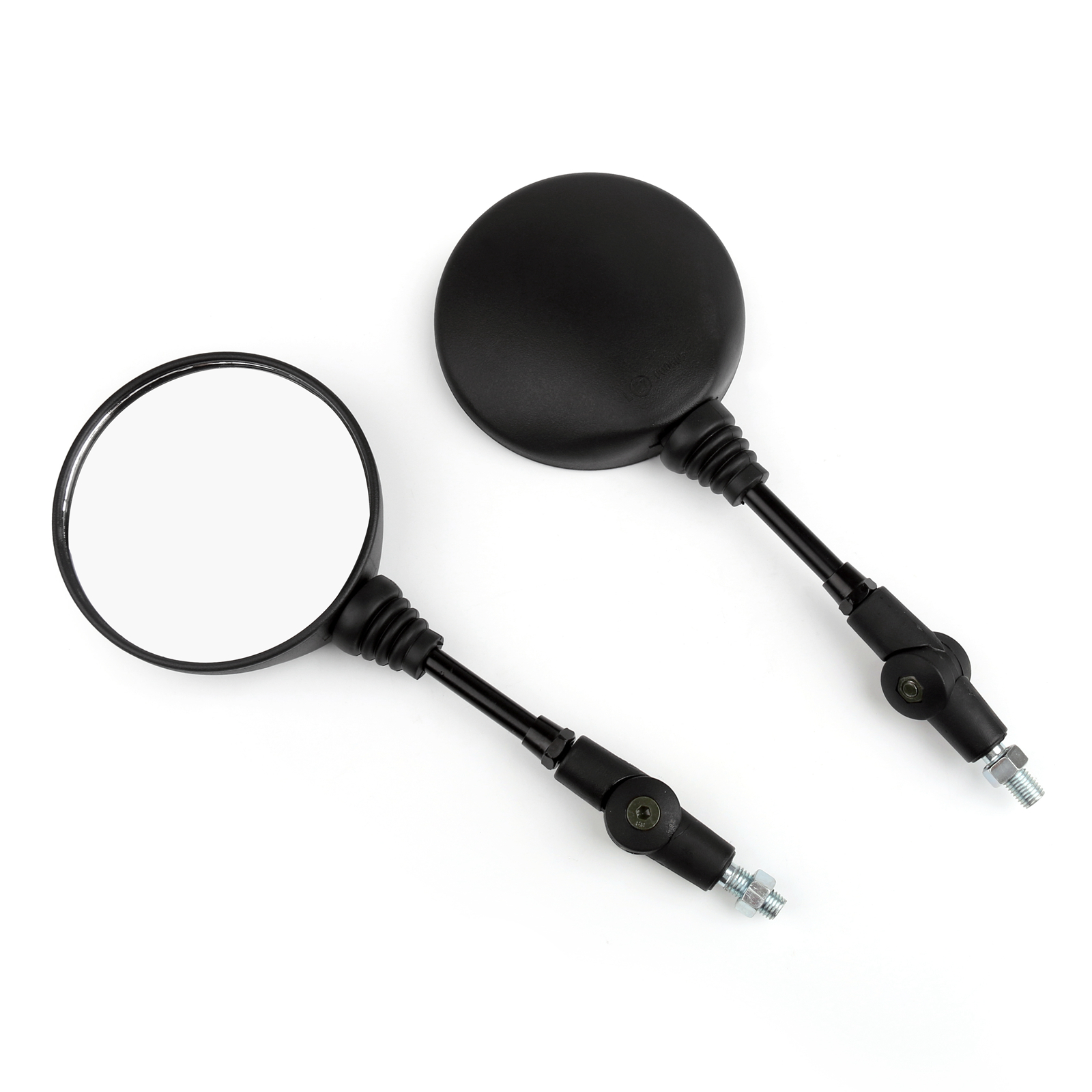 Motorcycle Custom 10mm Rearview Side Mirrors Fit For Kawasaki KL250 KL600 KL650 Generic
