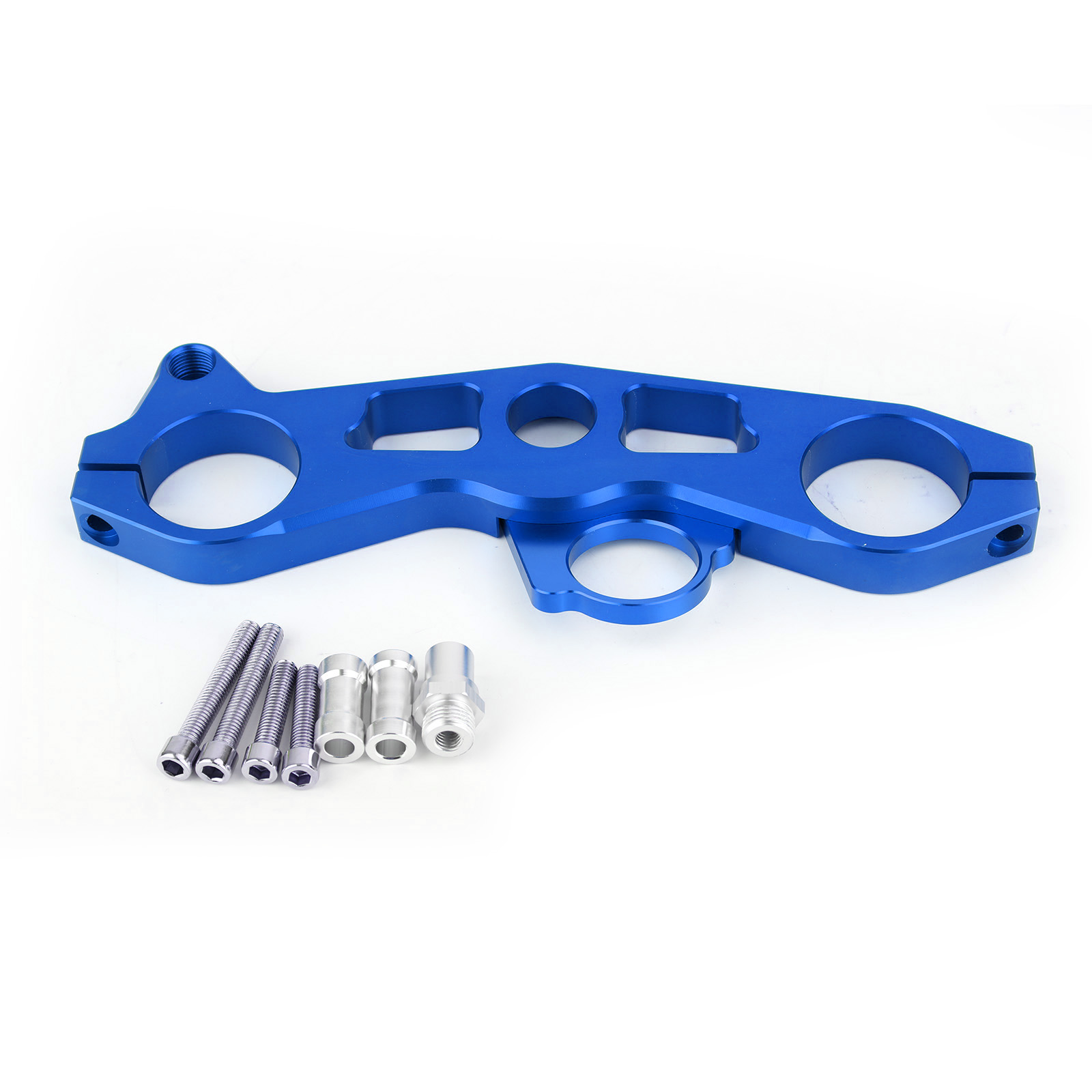Lowering Triple Tree Front End Upper Top Clamp Fit For Kawasaki Ninja ZX6R 2009-2012 BLU Generic