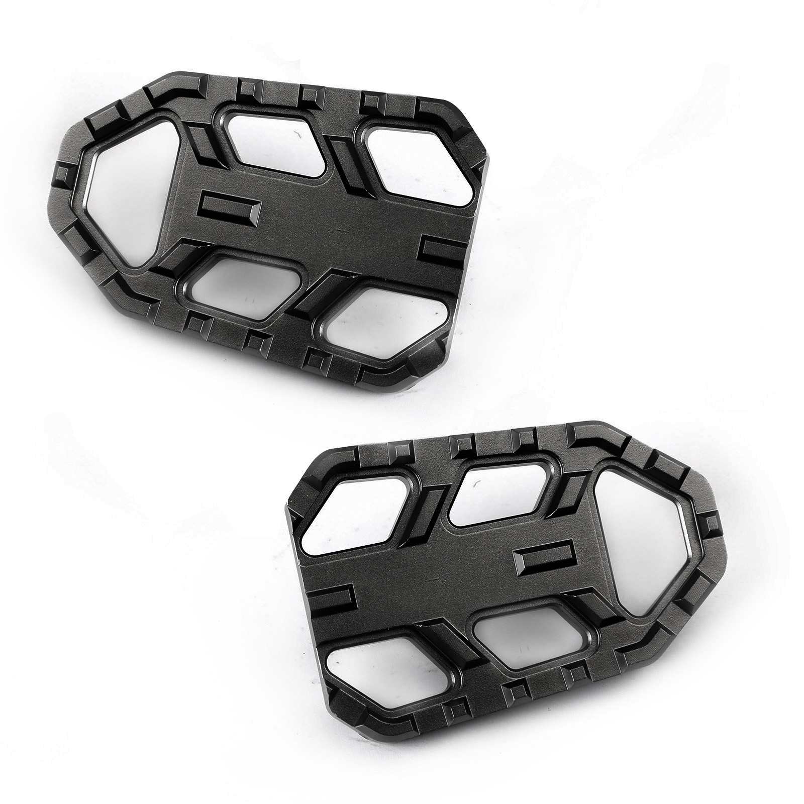 Aluminum Wide Foot Peg Adaptors Footpegs Fit For Suzuki V-Strom DL 650 & 1000 , XT 2006-2020 BLK Generic